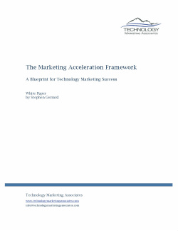 Marketing Acceleration Framework White Paper Thumbnail