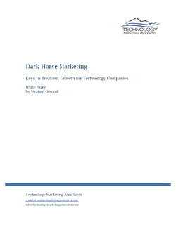 Thumbnail Dark Horse Marketing White Paper